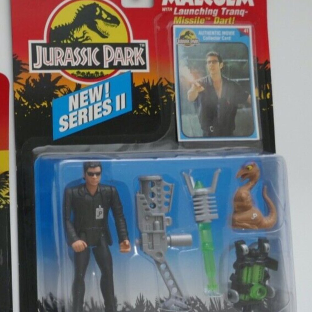 VTG 1993 Jurassic Park Jeff Goldblum Ian Malcom 4.5" Action Figure New Series II